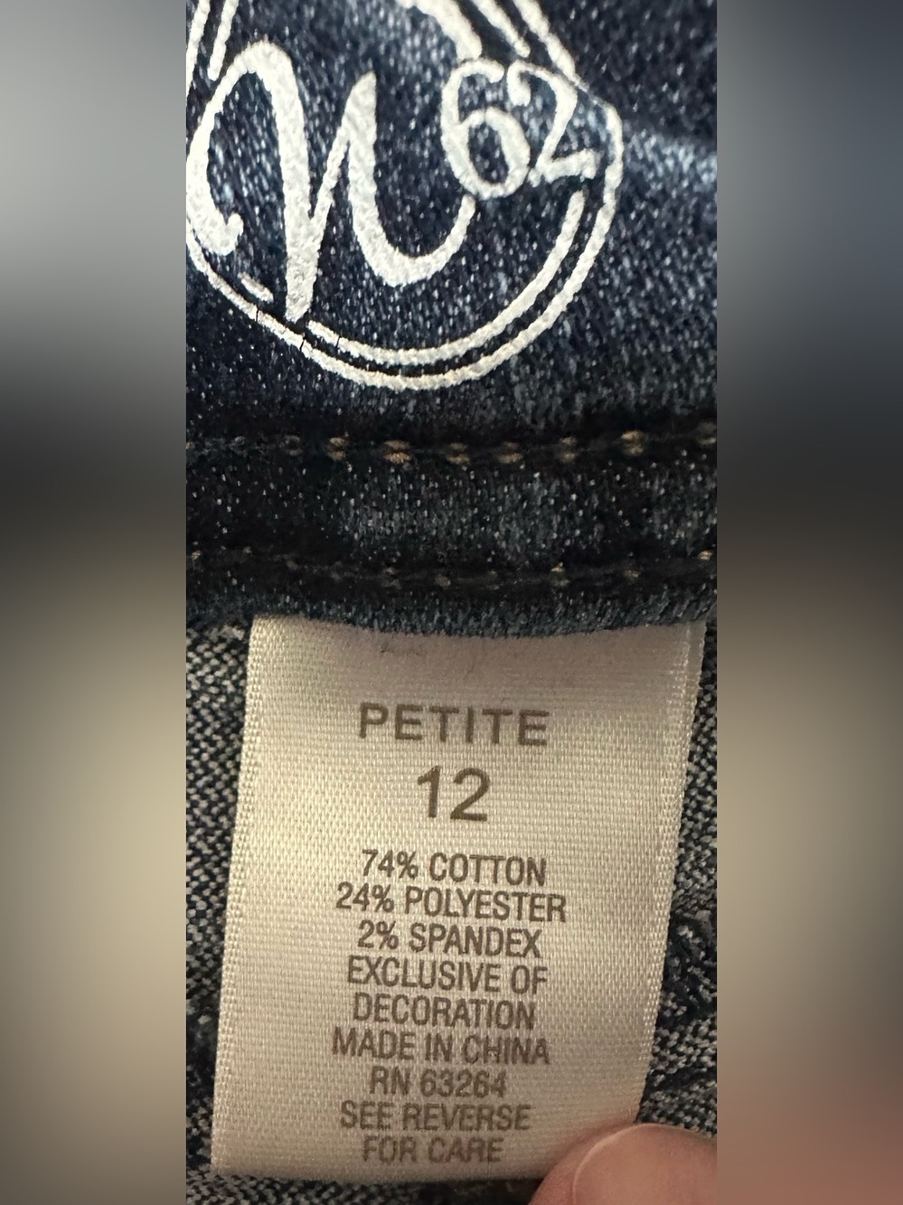 N62 Classic Fit Straight Leg Jeans Petite 12 - Picture 4 of 10